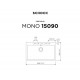 Ένθετος Νεροχύτης 83,8x53cm Schock Cristadur Mono 15090-1442 Silverstone (Γκρι)